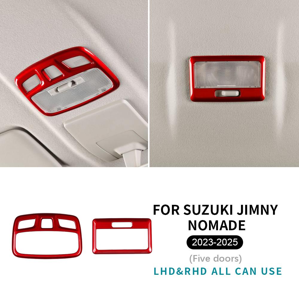 Reading Light Sticker For Suzuki Jimny JB74 JB64 Nomade 2018-2025 3/5-Doors Car Glossy Black Carbon Fiber Style Accessories