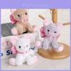 Plush Cat Keychain With Bow For Girls Gift And Bag Decoration