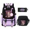 KPop Demon Hunters Korean version of student school bag children's backpack pencil bag set