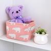 1pc Storage Basket Storage Box, Collapsible Open Storage Basket, Washable With Handle, Laundry Organizer