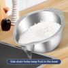 Kitchen 304 Multi-Function Vegetable Fruit Basket Drain Waing Vegetable Basket Home Use Rice Waing Sieve Rice Basin Tool