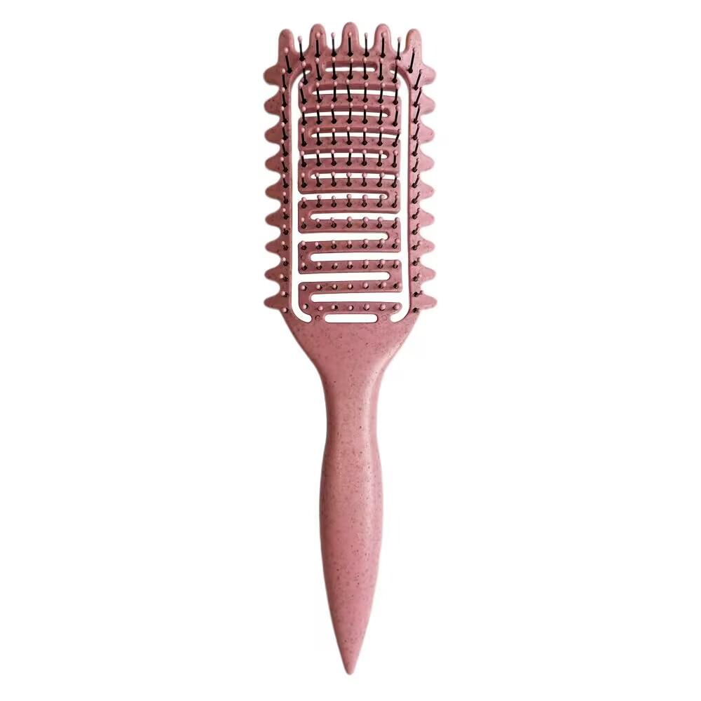 1Pc Curl Define Styling Brush Curling Comb Hair Massage Hairbrush for Salon Hairdressing Tools Reduces Pulling And Easy To Use