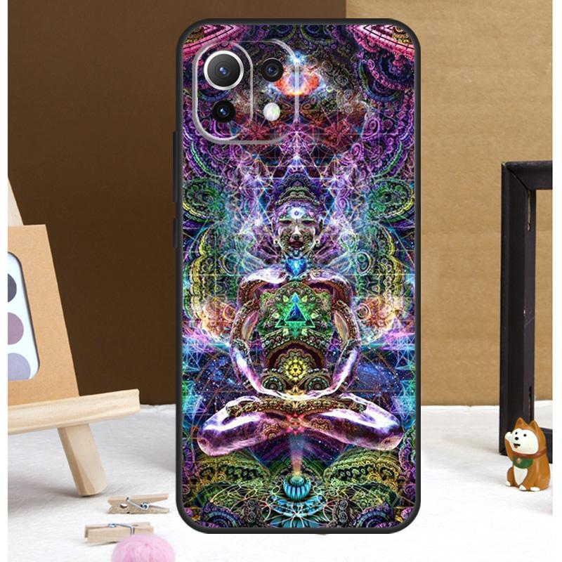 Mandala Chakra Insist Yoga Case For Xiaomi 14 Ultra 13 11T 12T 13T Pro 12 Lite POCO X6 Pro X3 X4 X5 M5s M6 F3 F5 Cover