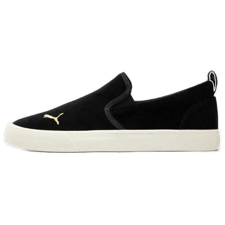 Puma Bari Comfortable Lightweight Low-Top Sneakers Women Sneakers Black Gold 390658-01