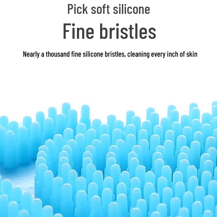 Silicone Double-Sided Long-Handled Bath Towel & Massage Scrubber