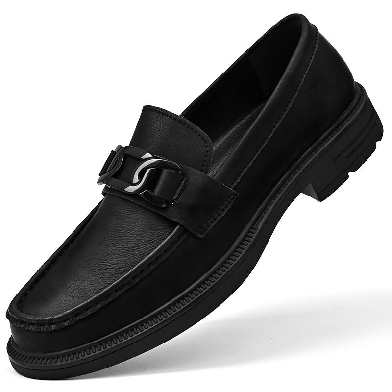Fashion Handmade Casual Loafers Breathable Male Driving Flats Hot Sale Man Platform Business Shoes Genuine Leather Men's Slip On Shoes