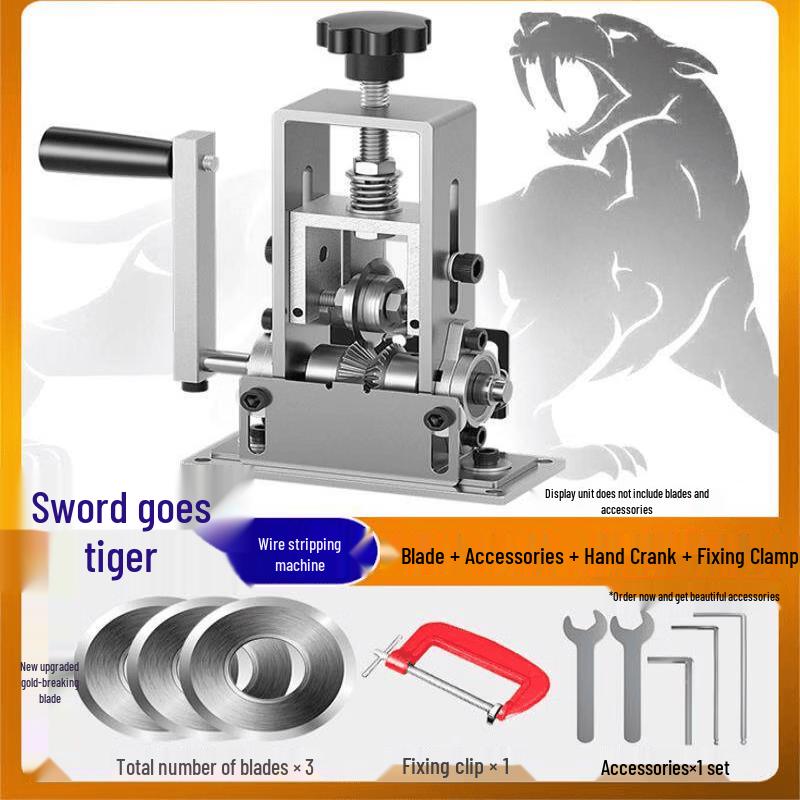 Rongyu 3-Blade Manual & Electric Wire Stripper