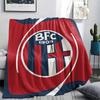 Bologna FC Pattern Flannel Blanket, High Quality Comfortable for All Seasons, Home Decor, Warmth and Comfort, Perfect for Gifts.