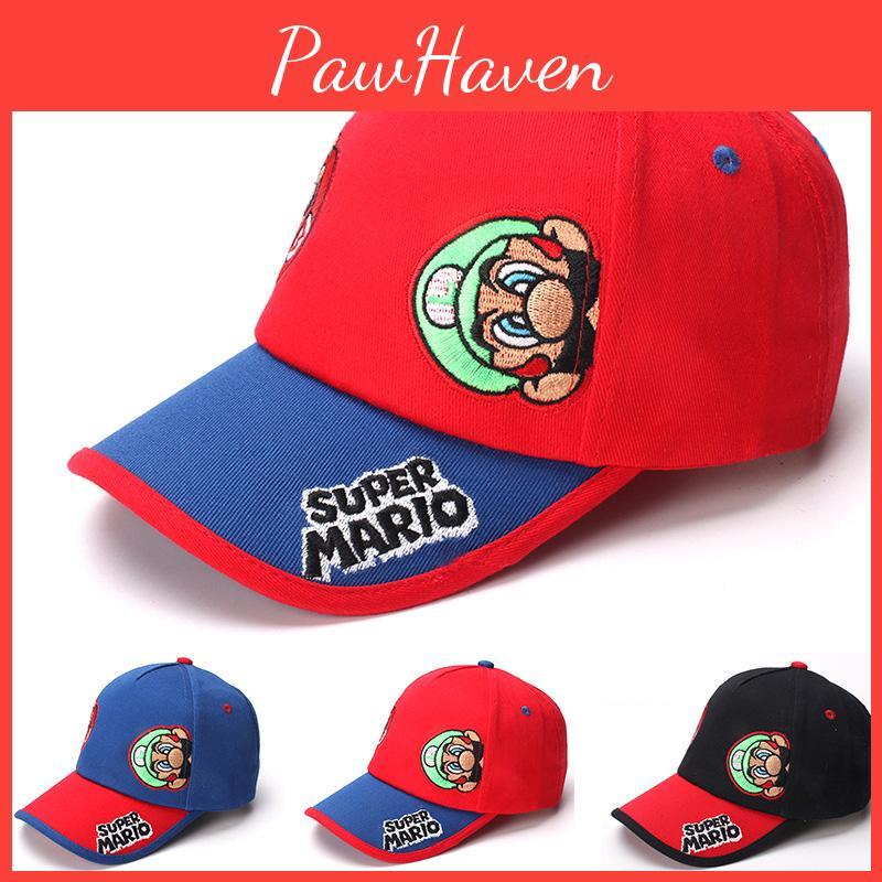 Super Mario Baseball Cap For Kids, Cartoon Duckbill Hat For Boys And Girls, Fashionable Sun Hat