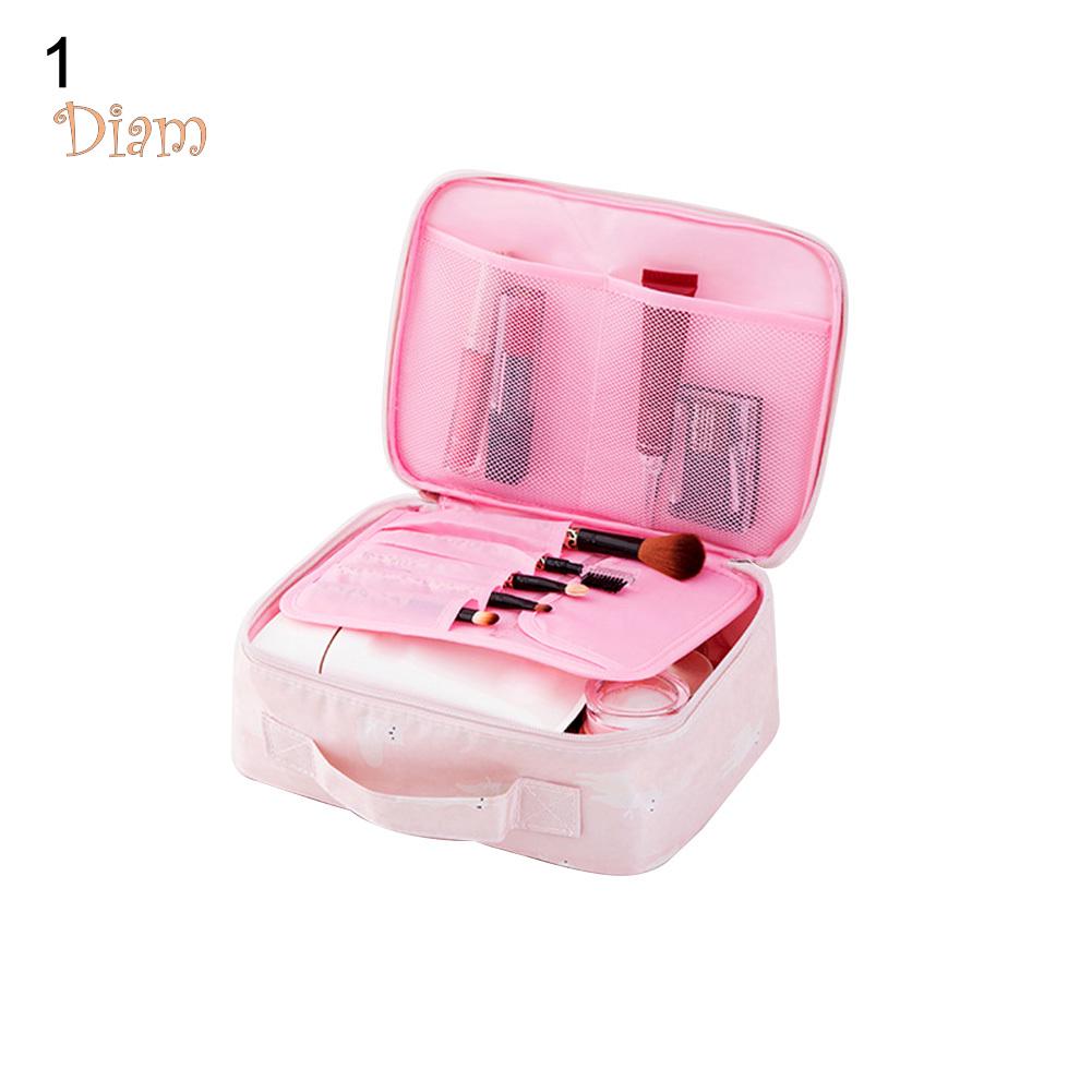 TOP-MART Travel Waterproof Flower Flamingo Cosmetic Bag Mini Wash Pouch Handbag Home Decor