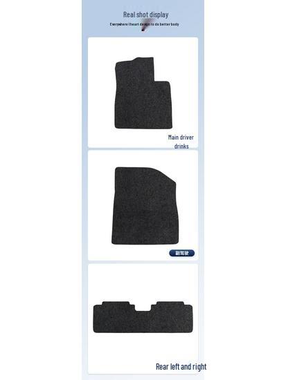 Durable Black Nylon Floor Mats for BYD Han 20-21 Models, Full Coverage