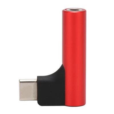 USB C - 3,5 mm Ses Kulaklık Jakı Adaptörü Tip C Aux DAC Stereo Mikrofon HiFi Dik Açı Dongle