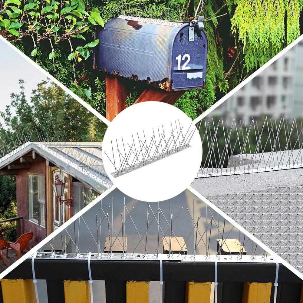 Stainless Steel Pigeon 25cm X 15 Pieces for and Window Prevents Pigeon Droppings and Preserves the Ideal for Pigeon Bird Bird Netting Includes Cable