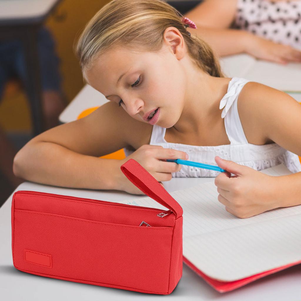 Pen Pencil Case Large Capacity Zipper Pouch for School