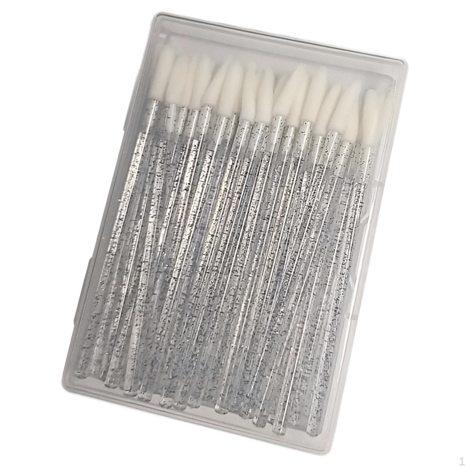 

Brush Oblique Handheld Extension Make up Crystal Rod Soft Disposable 50 Wipe Remove Makeup Men black