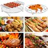 Air Fryer Rack Bread Rack Digester Multipurpose Stainless Steel Holder Cross Wire Grill Cookware BBQ Steamer Roasting Kitchen