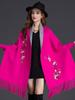 Autumn And Winter New Double-Sided Scarf Thick Warm Fashion Outdoor High Quality Comfortable Plum Embroidery Temperamental Shawl