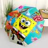 1pc SpongeBob SquarePants and Patrick Star Automatic Opening and Closing Umbrella, Portable Small Umbrella for Men and Women P090