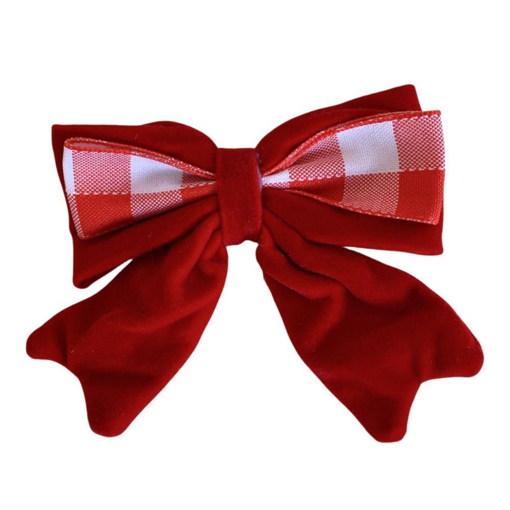 Cloth Velvet Red Bow Hairpin Plush Ancient Style Hairpin Cute Hanfu Hair Sticks  Baby