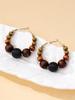 1 Pair Women's Fashion Hoop Earrings, Suitable For Daily, Vacation And Gift