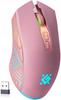 Wireless Gaming Mouse Pink Gamer Mouse Silent Clicking LED