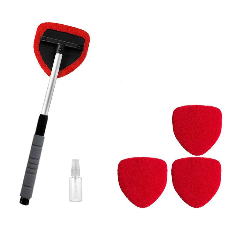 Telescopic Microfiber Car Window Cleaning & Defogging Brush Set