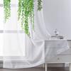 Watercolor Floral Nordic Leaves Sheer Voile Curtain For Living Room Bedroom Kitchen Window Transparent Chiffon Tulle Curtains