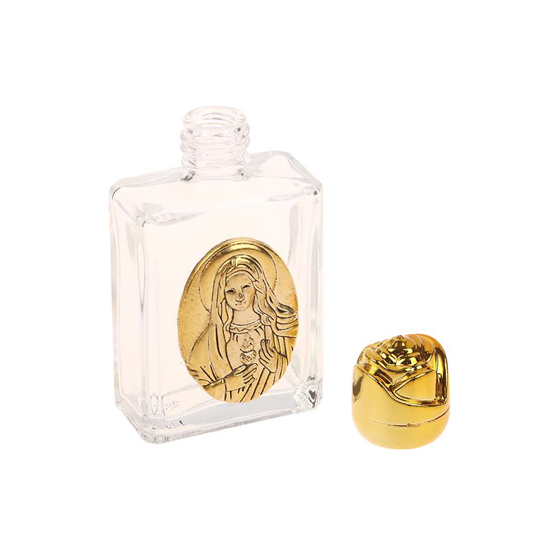 11 Types Of Glass Holy Water Jesus Bottle Religious Cross Bottle Christian Virgin Sculpture Bottle Refillable Holy Water Bottle