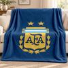 Argentina National Team Blanket Flannel Blanket Soft Cozy Plush Throw for Sofa Bed Lightweight Home Decoration Outdoor Camping