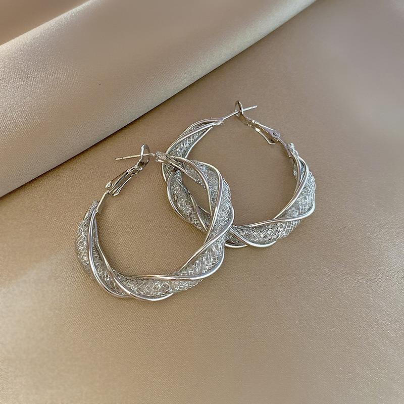 Creative and Fashionable New Earrings Niche Design Sense. Wrapped Earrings, Elegant and Personalized Earrings, Holiday