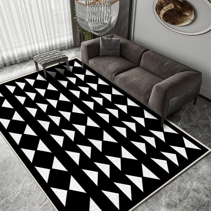Light Luxury Living Room Carpet Room Large Area of Nordic Wind Sand Tea Table Mat All Shop with Dirt Resistant Floor Mat