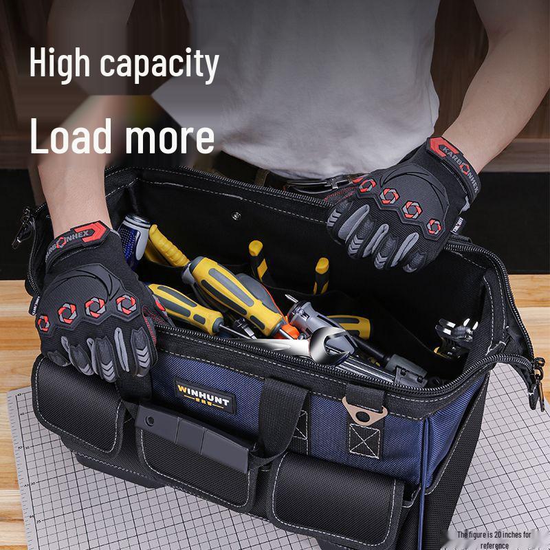 Canvas Electrician Tool Bag - Durable Storage for Tools & Hardware