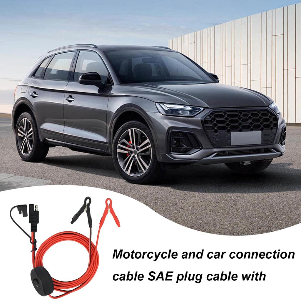 12-24V SAE Cable Battery Charging Cable With Button Quick Connector SAE Adapter For Car Lawn Mower ATV RV Motorcycle Trailer