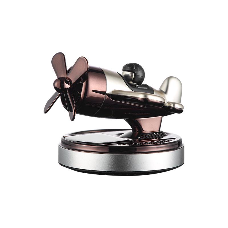 Solar-Powered Rotating Helicopter Car Air Freshener Ornament
