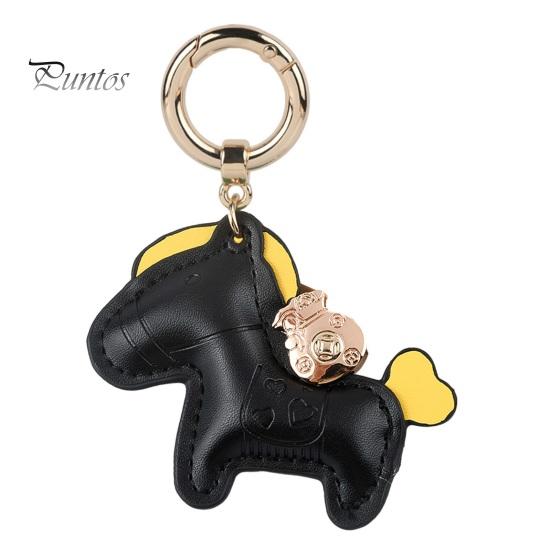 Kunstleder-Auto-Schlüsselanhänger, exquisite Mini-Tasche, stilvoll, langlebig, Geschenk, trendiges Ornament-Design, Pferde-Schlüsselanhänger