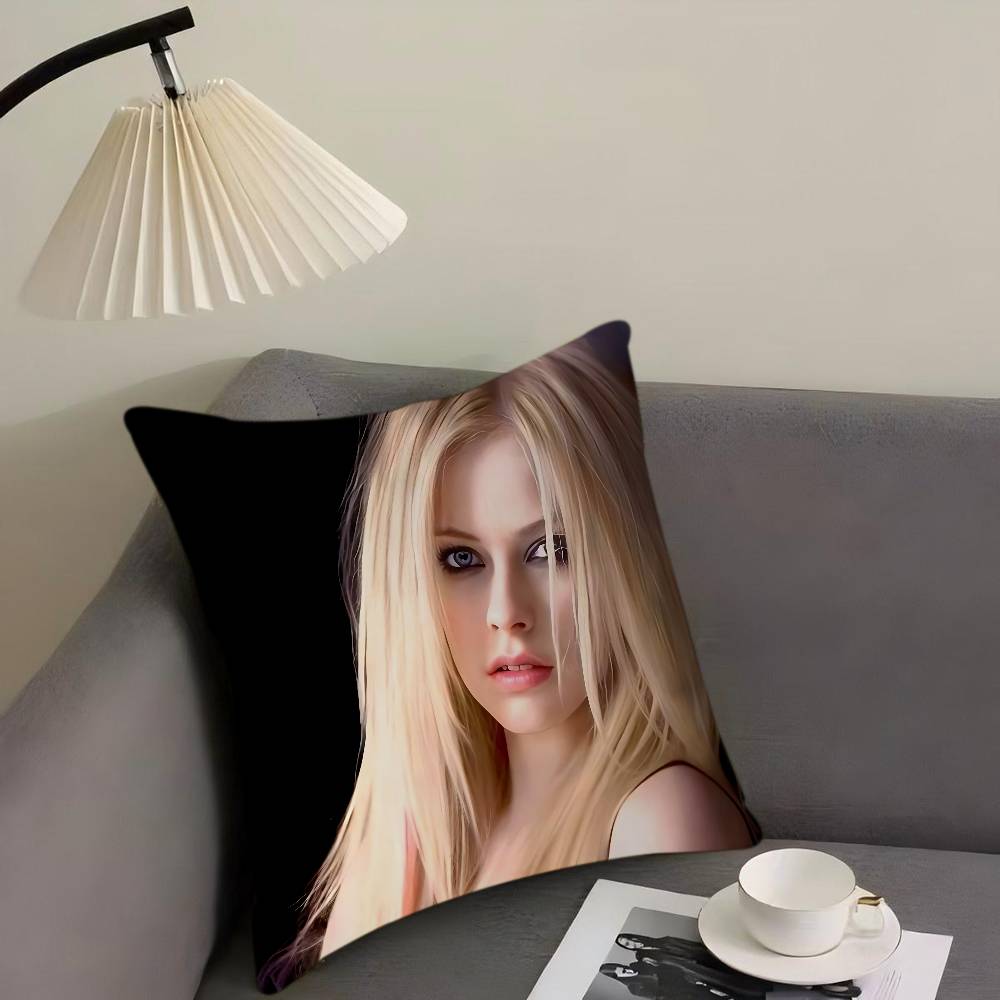 A-Avril Lavigne Kissenbezug 30x50 Polyester Sofakissen Dekorative Wurfkissen Heimdekoration Kissenhülle