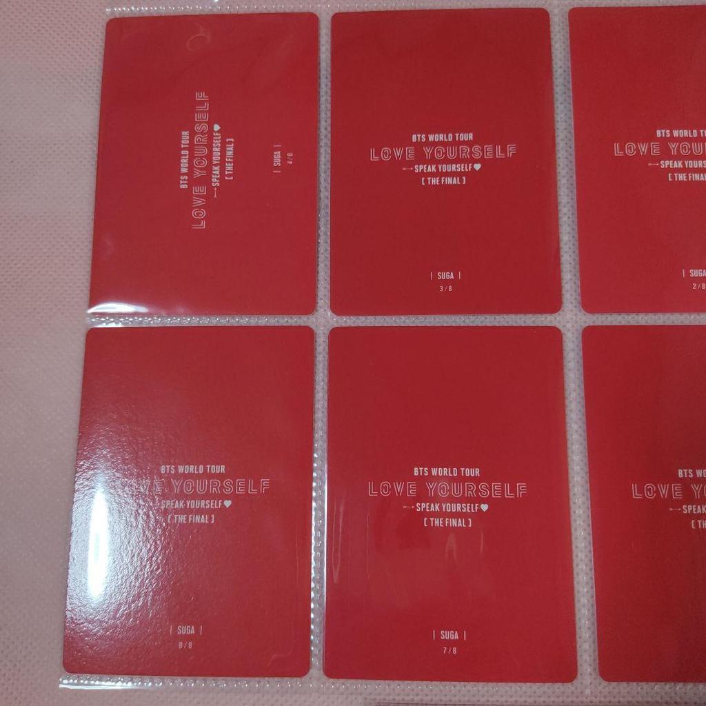 [USED] BTS SUGA Mini Photo Trading Card LYS SYS FINAL Complete Set