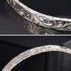 Hawaiian Scroll Bangle Silver Accessory for Men and Sold Individually Name Women, [Brand [Size Men's] B0698-men