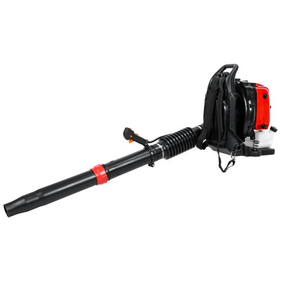 Leaf Blower, 75.6CC 4-Stroke Backpack Gas Leaf Blower, Snow Blower, Up To 900 CFM and 210 MPH, Variable Speed, Cruise Control (Red)