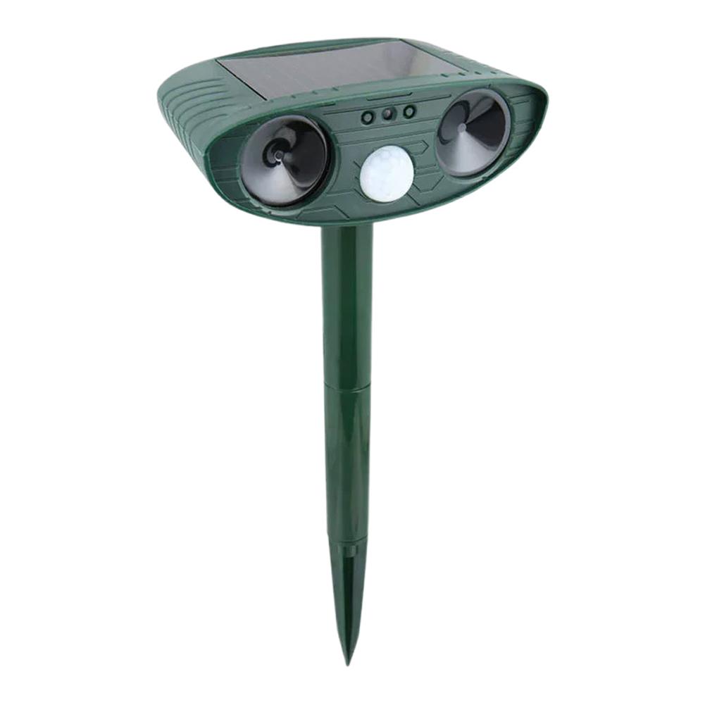 

1 шт. Ультразвуковой отпугиватель животных, солнечная энергия, отпугиватель кошек и собак, перезаряжаемый, водонепроницаемый отпугиватель существ для сада и фермы