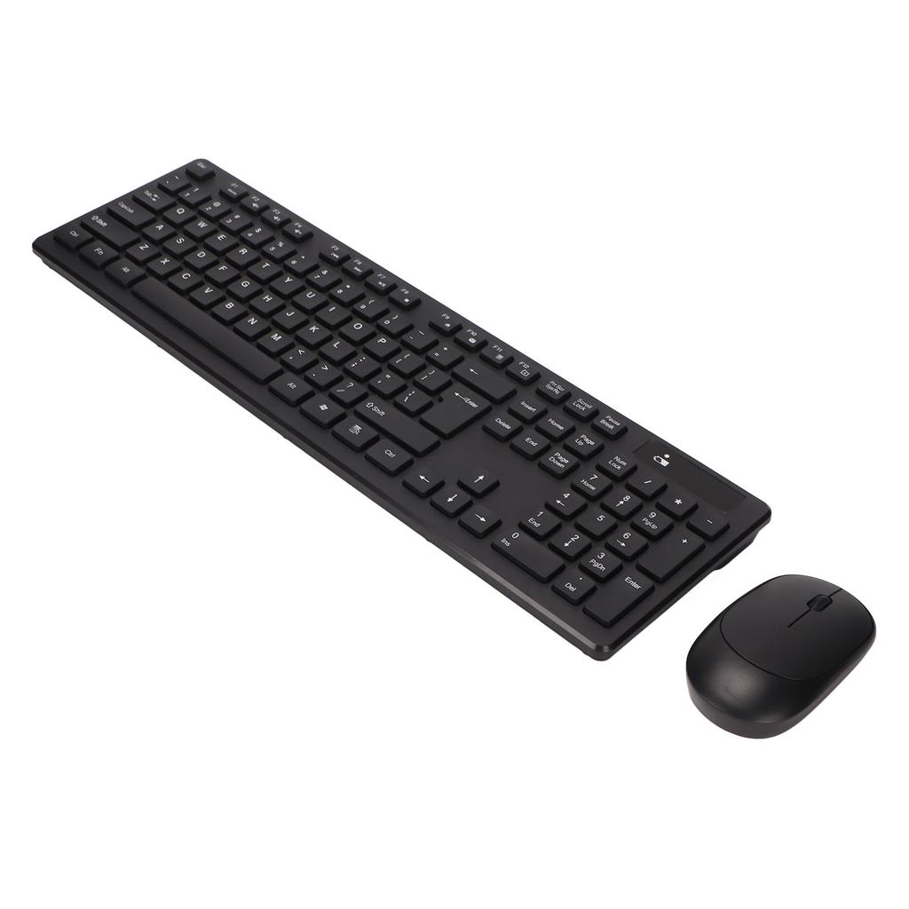 Wireless Keyboard Mouse Combo 2.4G Waterproof 104 Keys ABS 1600dpi Keyboard Mouse Set for Office