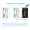 Women's Rave Festival UV Neon Body Face Temporary Tattoos Waterproof Fluorescence Fluorescent Fluorescent Tattoo Stickers 20