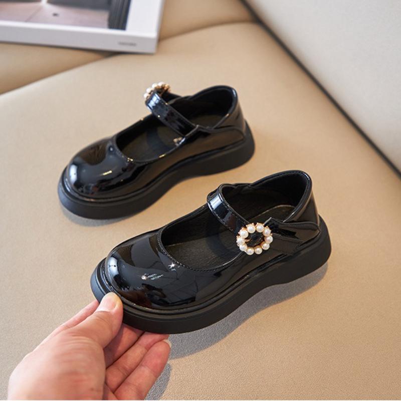 Dívčí princeznovské kožené boty Podzimní nové dívčí jednoboty Protiskluzové dětské boty Módní dívčí boty Pohodlí Prodej Dívčí Mary Jane