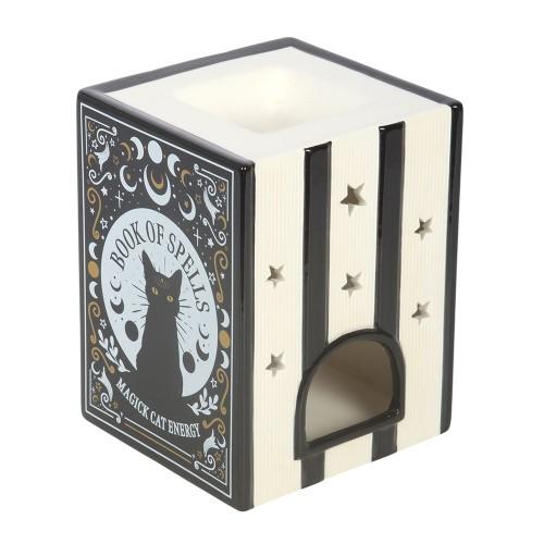 Something Different Book Of Spells Black Cat Oil Burner & Wax Melts