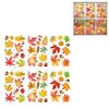 6PCS Themed Window Clings No Plastic Decorative Removable Leaf For Seasonal Home