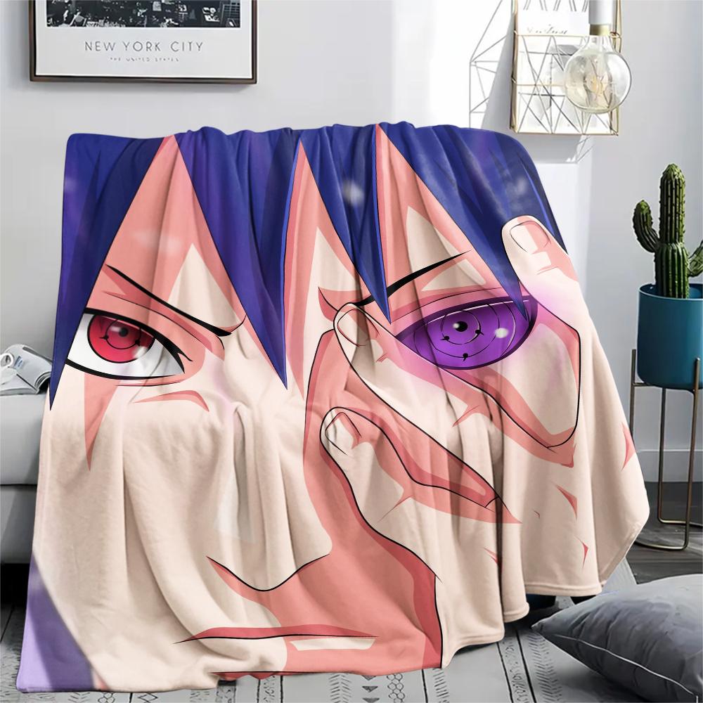 

Sasuke Uchiha pattern Flannel Blanket, High quality Comfortable for All Seasons, Home Decor, Warmth and Comfort, Perfect for Gifts. 80cm x 120cm