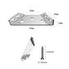 11/11pcs Universal Stainless Steel Corner Brace Universal Furniture Corner Connector Heavy Duty Angle Shelf Brackets for Wood