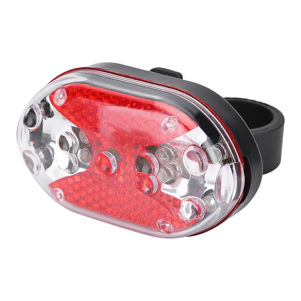 Outdoor LED Bike Rear Saddle Lamp Tail Safety Warning Red Light (Red)