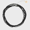 Eireve WOOD BEADS MIX LONG NECKLACE (BLACK)