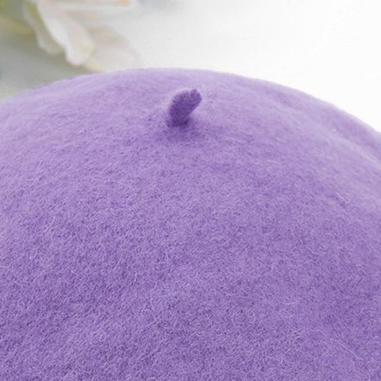 Painter Hat Solid Color Soft Texture Unisex Furry Bucket Hat Easy to Clean Winter Furry Beret Hat Fashion Accessories